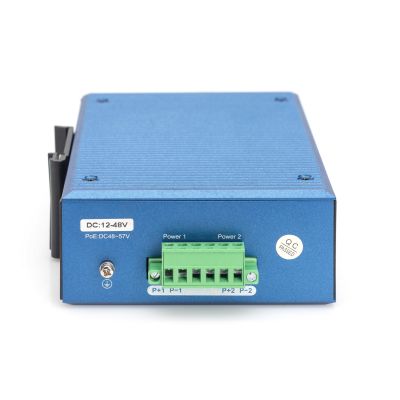 4. Industrieller 8+2-Port Fast Ethernet PoE-Switch, 8 Ports PoE FE RJ45, 2 GE SFP-Ports