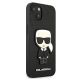 4. Karl Lagerfeld Saffiano Ikonik Karl's Patch Case für iPhone 13 mini - Schwarz