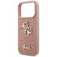 6. Guess Fixed Glitter Big 4G Case für iPhone 17 Pro - Rosa