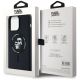 8. Karl Lagerfeld Silikon Karl&Choupette Ring MagSafe Hülle für iPhone 15 Pro Max – Schwarz