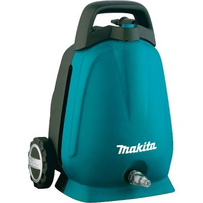 Makita HW102 Kompakt-Hochdruckreiniger, elektrisch, Schwarz/Türkis, 360 l/h, 1300 W