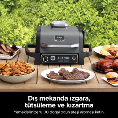 2. Ninja Holzfeuer-Außengrill mit Kontaktgrill