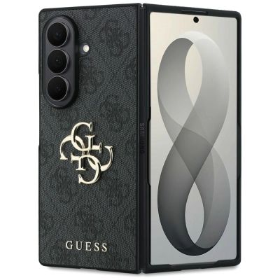 Guess Big 4G Logo Hülle für Samsung Galaxy Z Fold 8 Ultra - Schwarz