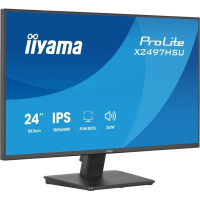 19. iiyama ProLite X2497HSU-B1 Computermonitor 60,5 cm (23,8") 1920 x 1080 px Full HD LED Schwarz