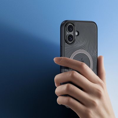 5. Dux Ducis Aimo Mag Hülle mit MagSafe für iPhone 16 – Schwarz