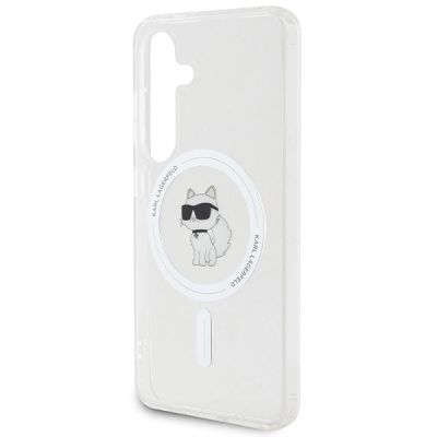 6. Karl Lagerfeld IML Choupette MagSafe Hülle für Samsung Galaxy S24 – transparent