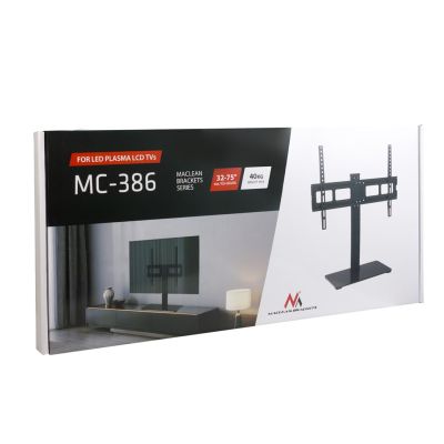 11. MACLEAN Universal-TV-Ständer für TV-Schränke, max. 40 kg, max. VESA 600 x 400, für Fernseher von 32 bis 75 Zoll, MC-386