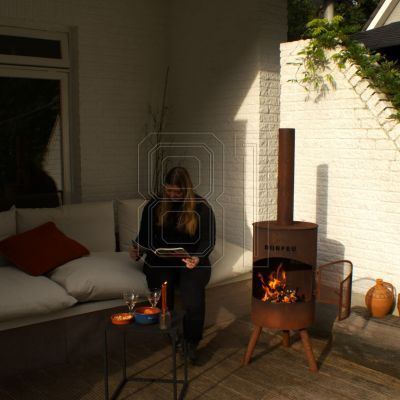 3. Bonfeu Bonton 50 5002R rostiger Gartenkamin