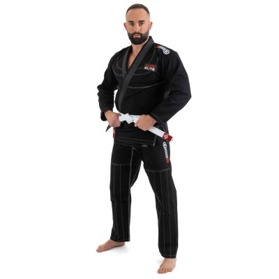 6. Kimono / GI für BJJ-Training – Schwarzer DBX ELITE A0 + A0-GÜRTEL