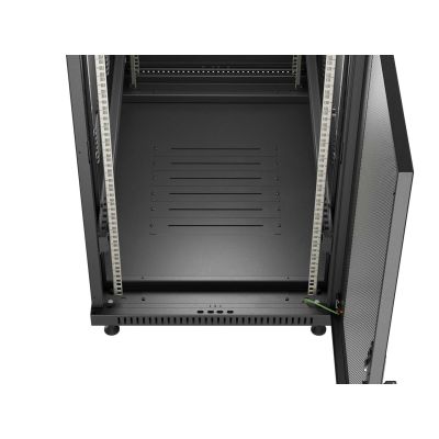 10. LANBERG Standschrank 19" 27U 600x1000 Schwarz