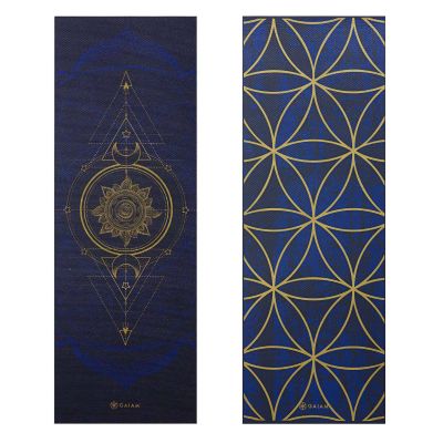14. Gaiam Sonne und Mond doppelseitige Yogamatte 6 mm 63419