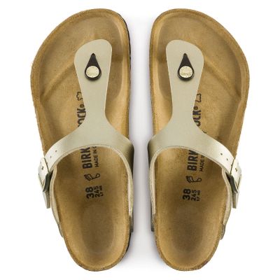 4. Birkenstock Gizeh Birko-Flor Gold Damen Flip-Flops (1016109)