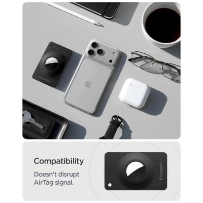 10. Spigen AirFit 2 2er-Pack Hülle für Apple AirTag 1/2 – Schwarz