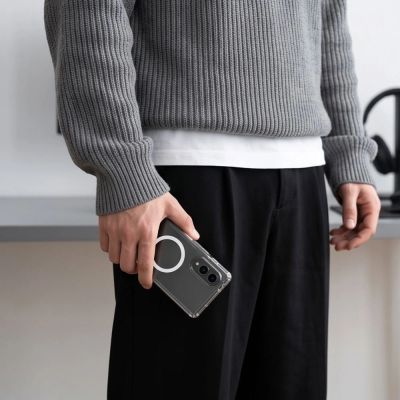 11. Tech-Protect FlexAir Hybrid MagSafe Hülle für Samsung Galaxy Z Fold 8 - Transparent