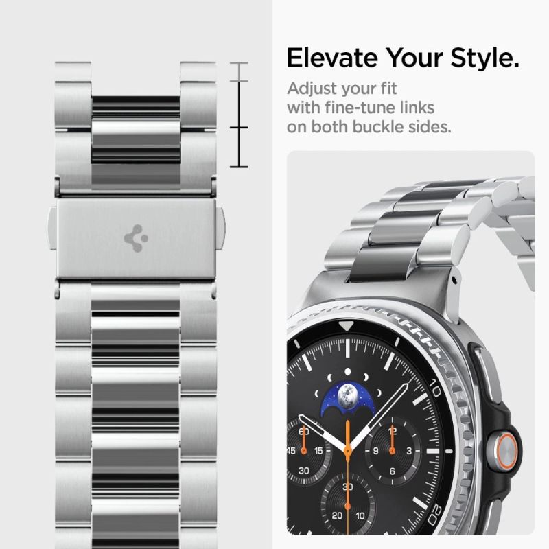 13. Spigen Modern Fit Band für Samsung Galaxy Watch 40/44/46 mm - Silber
