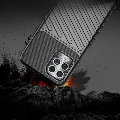 5. Thunder Case Flexibel Robuste Panzer Handyhülle TPU Schutzhülle für Motorola Moto G100 / Edge S schwarz