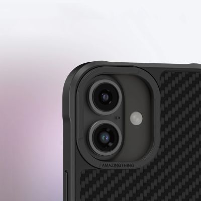 11. AmazingThing Titan Max Case mit 1500D Aramidfasern für iPhone 16 - Schwarz