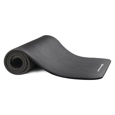 3. Wozinsky Gymnastikmatte 181 x 63 x 0,9 cm dicke Gymnastik Yogamatte schwarz