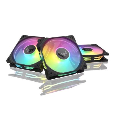12. ASUS TUF GAMING TR120 ARGB 3-in-1 Schwarzes Computergehäuse mit integriertem 12 cm Luftkühler