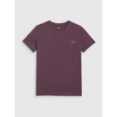 13. Normales, einfarbiges T-Shirt (2er-Set) für Kinder 4F 4FJRAW25TTSHU3157-92S