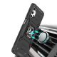 6. Wozinsky Ring Armor Tough Hybrid Case Cover + Magnethalterung für Samsung Galaxy A32 5G schwarz