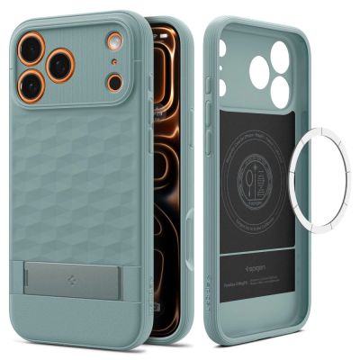 Spigen Parallax "S" MagSafe Case für iPhone 17 Pro - Grün