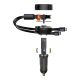 5. Autoladegerät 2in1 33W 2x USB C (männlich) Baseus Enjoyment - Schwarz