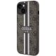 2. Guess GUHMP14MP4RPSW iPhone 14 Plus 6,7" braun/braunes Hardcase 4G bedruckte Streifen MagSafe
