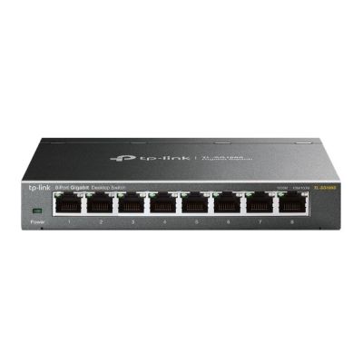2. TP-Link Omada TL-SG108S Netzwerk-Switch, Schwarz, Unmanaged, Gigabit Ethernet (10/100/1000)