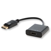 SAVIO cl-55 Adapter (HDMI F - DisplayPort M; 0,10 m; schwarz)