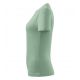 4. Damen Basic T-Shirt (Salbeigrün)