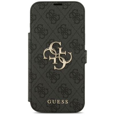 3. Guess Book 4G Metall-Logo-Hülle für iPhone 18 Pro Max / 17 Pro Max – Schwarz