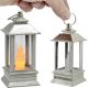 LED-KERZENLATERNE 9 CM, SILBER