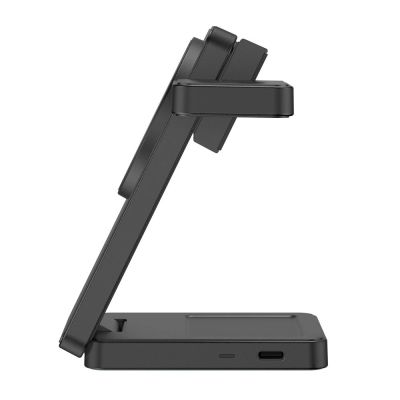 3. Tech-Protect A56 3-in-1 MagSafe Wireless-Ladegerät + USB-C / USB-C-Kabel 100 cm – Schwarz
