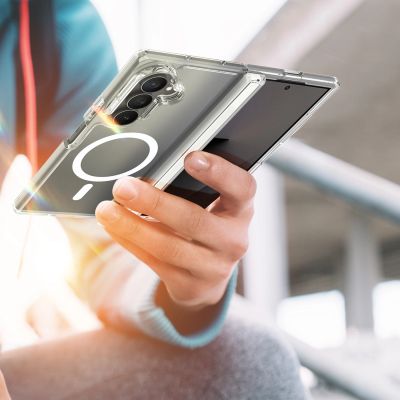 12. Dux Ducis Clin Mag Case für Samsung Galaxy Z Fold 8 / Z Fold 7, kompatibel mit MagSafe – Transparent