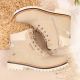 9. NEWS W EVE249A isolierte Wanderstiefel beige 