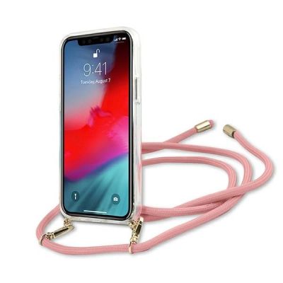 4. Guess GUHCP12SCRTVSPI iPhone 12 mini 5.4" pink/pink Hardcase Script Vintage