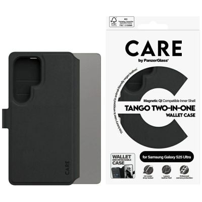 CARE by PanzerGlass Feature Tango 2in1 Wallet Case für Samsung Galaxy S25 Ultra - Schwarz