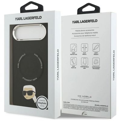 8. Karl Lagerfeld Karl Pin MagSafe Hülle für iPhone Air - Schwarz
