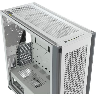 6. Corsair | PC-Gehäuse mit Seitenwänden aus gehärtetem Glas | 7000D Luftzirkulation | Weiß | Full-Tower | Netzteil inklusive | ATX-Format