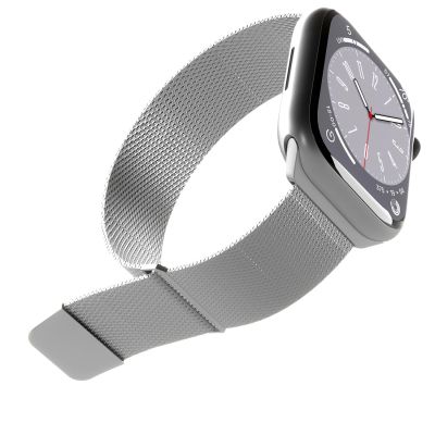 3. Puro Milanese Edelstahlarmband für Apple Watch 38 / 40 / 41 mm - Silber