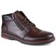 34. Rieker M RKR625 bequeme Lederstiefelette mit Wollfutter, braun