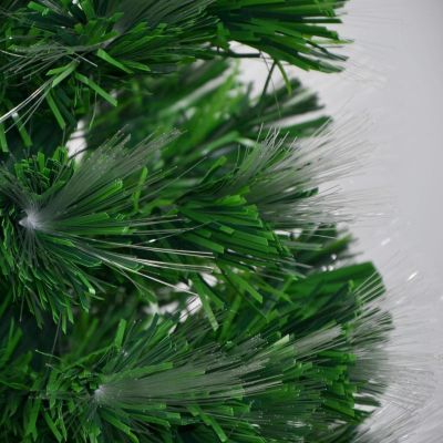 7. Dekorativer Weihnachtsbaum aus Glasfaser, warmweiß/kaltweiß, 120 cm