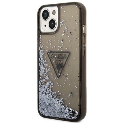 2. Guess GUHCP14MLFCTPK iPhone 14 Plus 6,7" schwarz/schwarze Hardcase Liquid Glitter Palm Collection