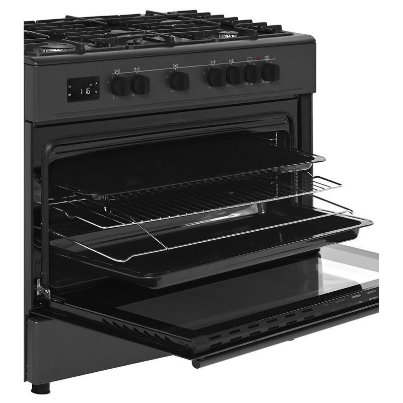9. Ravanson KWGE-K90A Cheff Modern Black Gas-Elektroherd