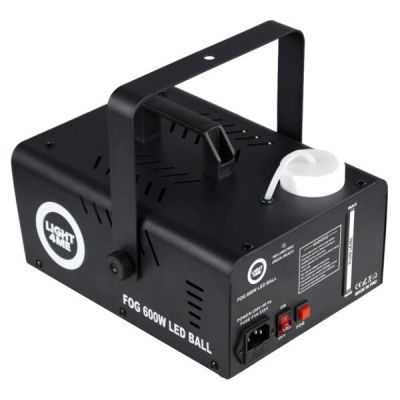 2. LIGHT4ME FOG 600W LED-Kugel - Nebelmaschine, hintergrundbeleuchteter Raucheffekt/Diskokugel, drahtlose Fernbedienung
