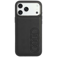Audi TT MagSafe-Hülle aus Kunstleder für iPhone 18 Pro Max / 17 Pro Max – Schwarz