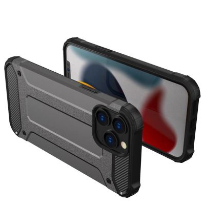2. Hybrid Armor Hülle iPhone 14 Pro gepanzerte Hybridhülle schwarz