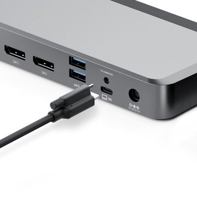 4. ALOGIC DX3 Kabelgebundener USB 3.2 Gen 1 (3.1 Gen 1) Typ-C Laptop, Schwarz, Grau