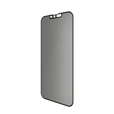 4. PanzerGlass E2E Mikrofrakturiertes gehärtetes Glas für iPhone 13 Mini Hüllenkompatibel, CamSlider Sichtschutz, antibakteriell – Schwarz